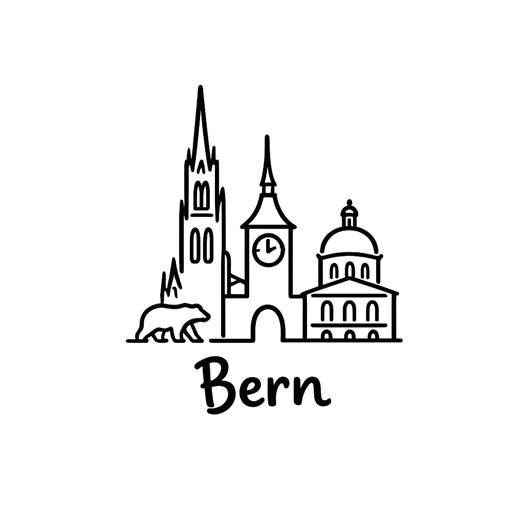 Hand-drawn design of the canton of Bern