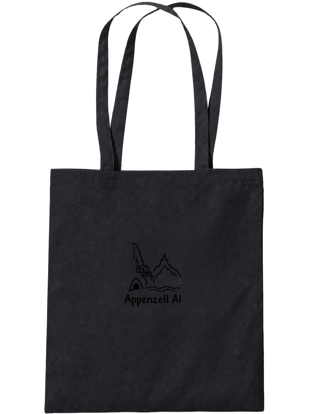 Organic tote bag · Appenzell Innerrhoden · Black