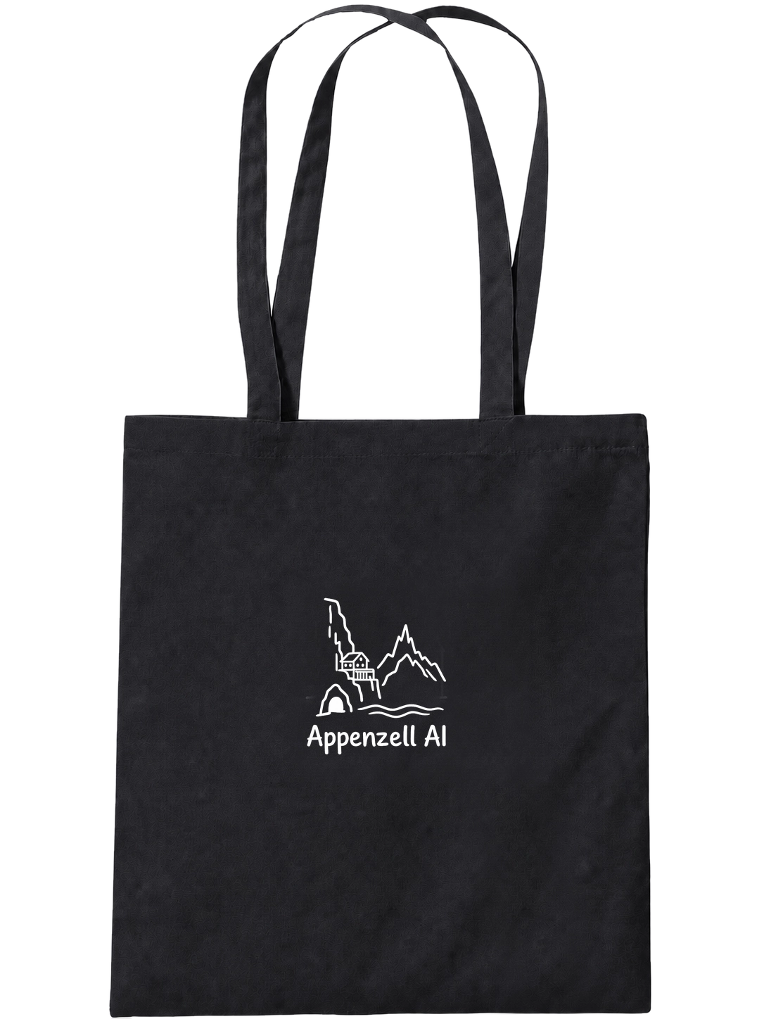 Organic tote bag · Appenzell Innerrhoden · Black