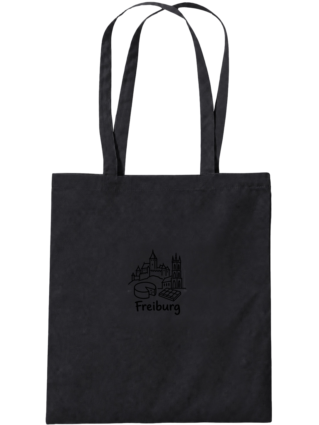 Organic tote bag · Fribourg · Black