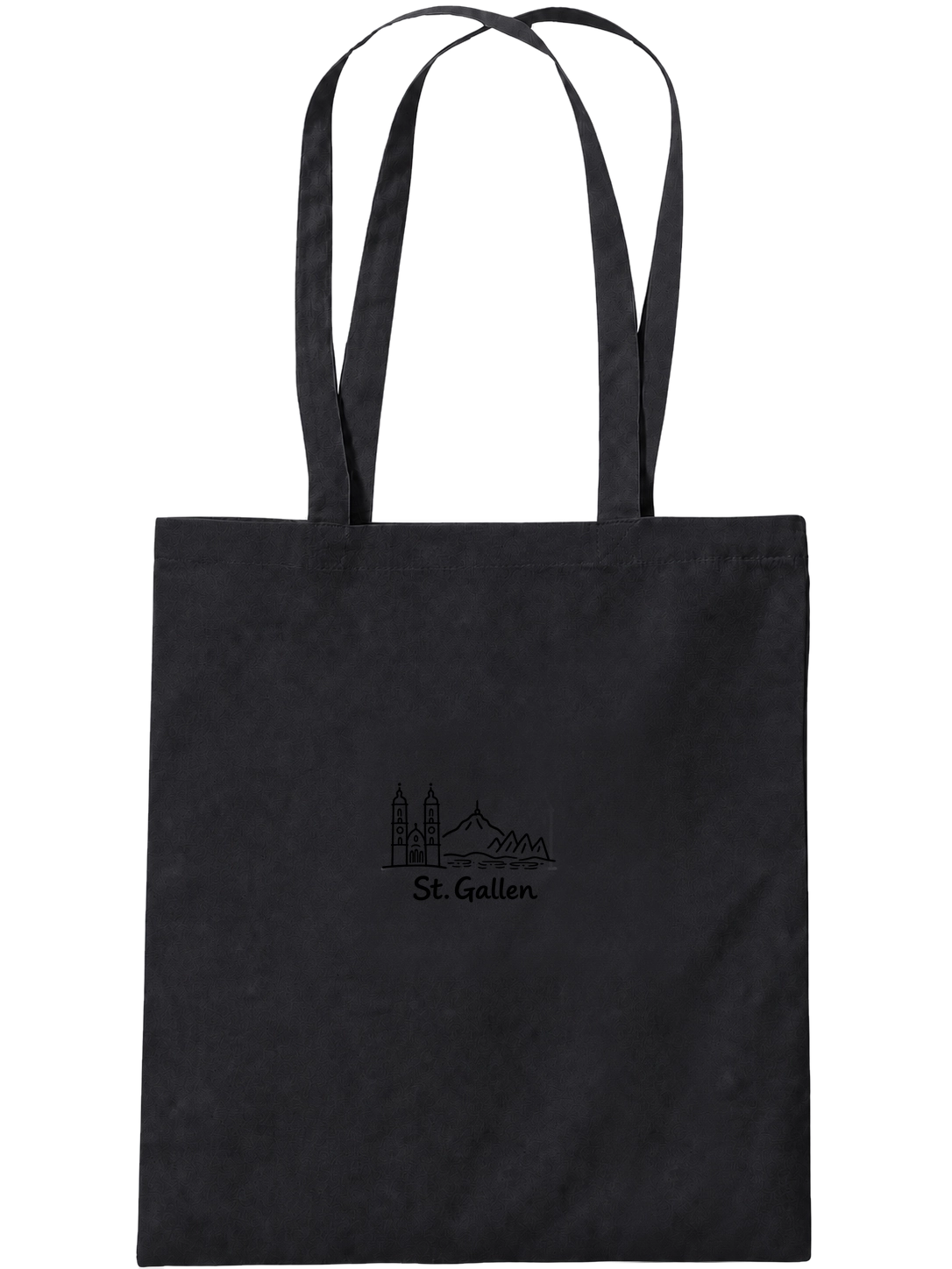 Organic tote bag · St. Gallen · Black