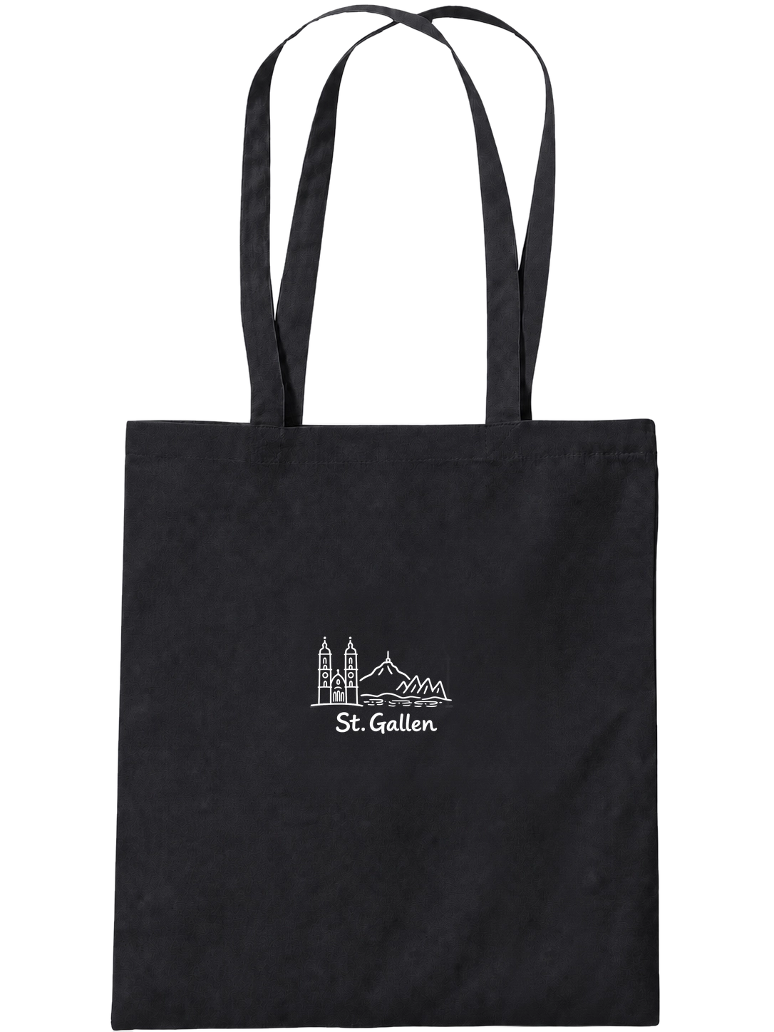 Organic tote bag · St. Gallen · Black